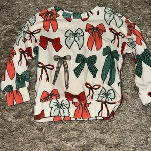 Custom made toddler girl Christmas sweatshirt!